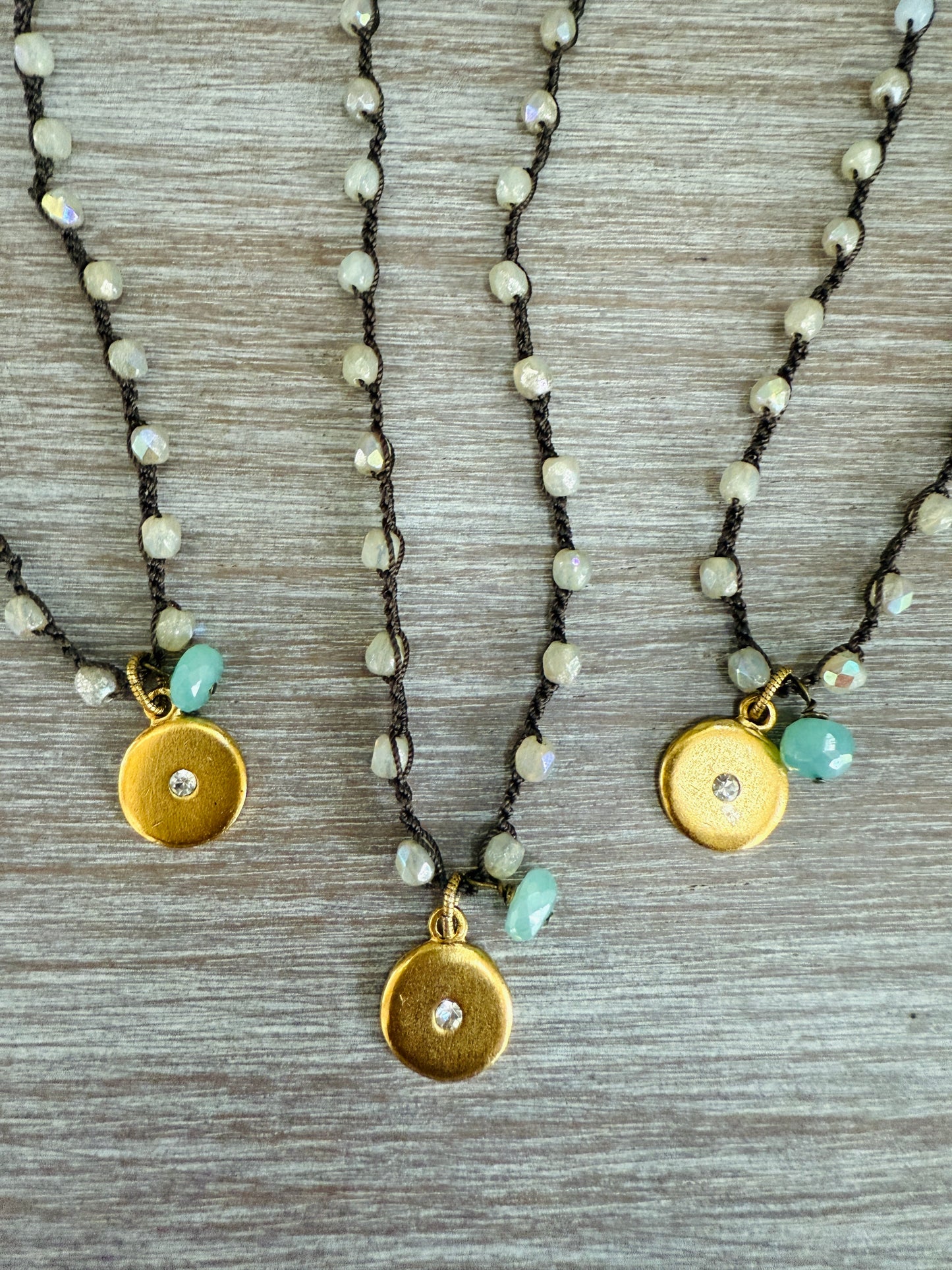 Dandelion Sparkle with Chalcedony Drop