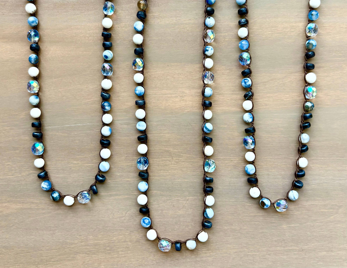 Colorado Skies And Rocky Mountain Blues, Stone Necklace