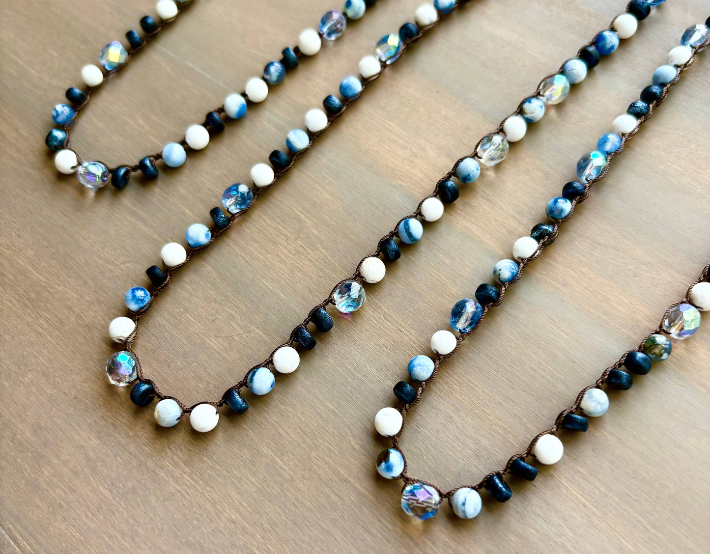 Colorado Skies And Rocky Mountain Blues, Stone Necklace