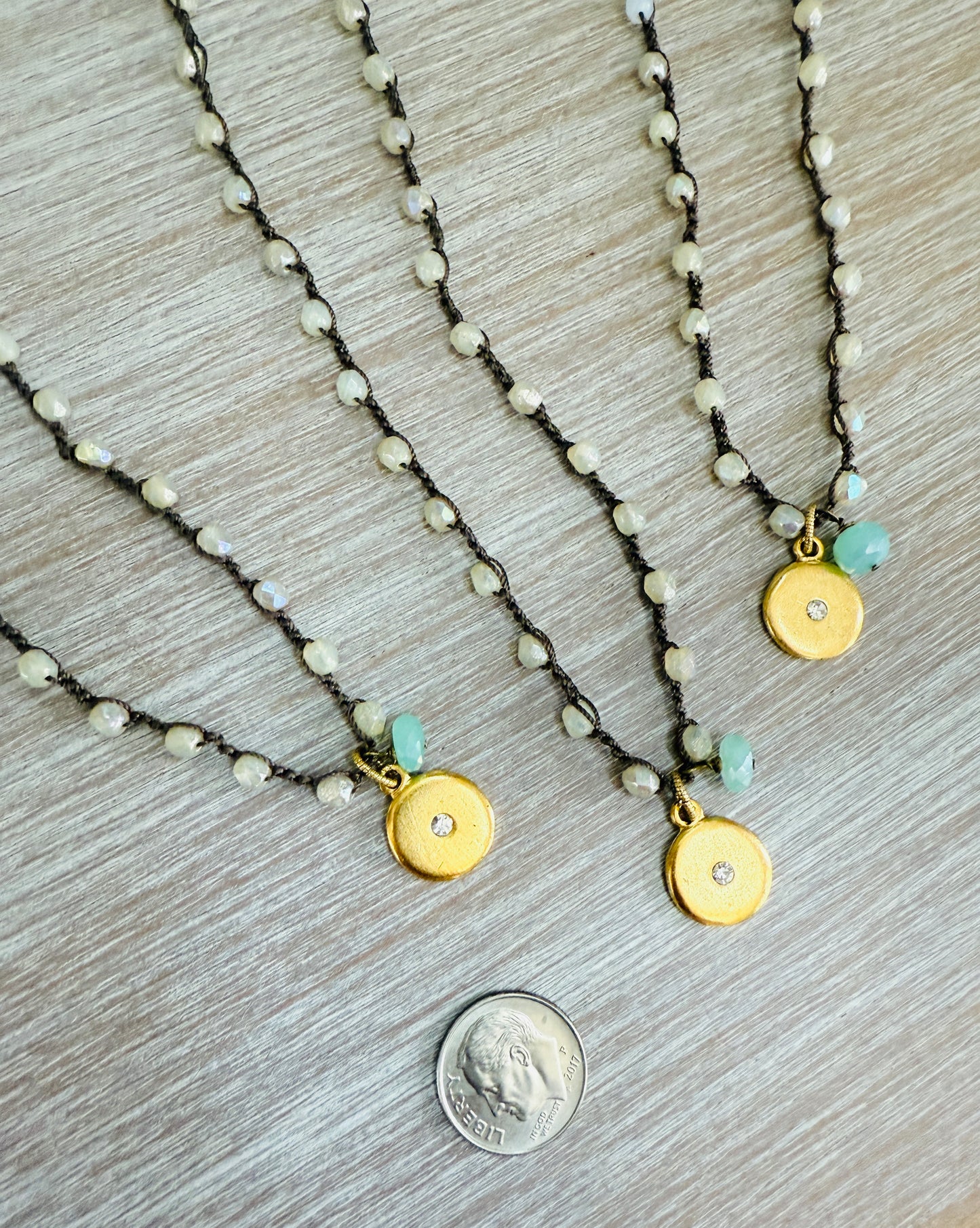 Dandelion Sparkle with Chalcedony Drop
