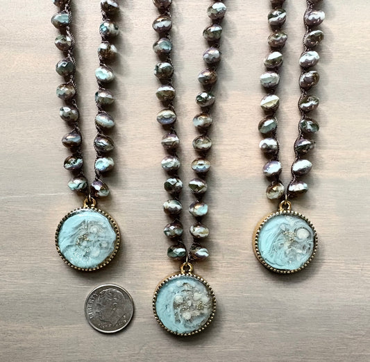 Shorebreak Bubbles Handmade Portal Necklace