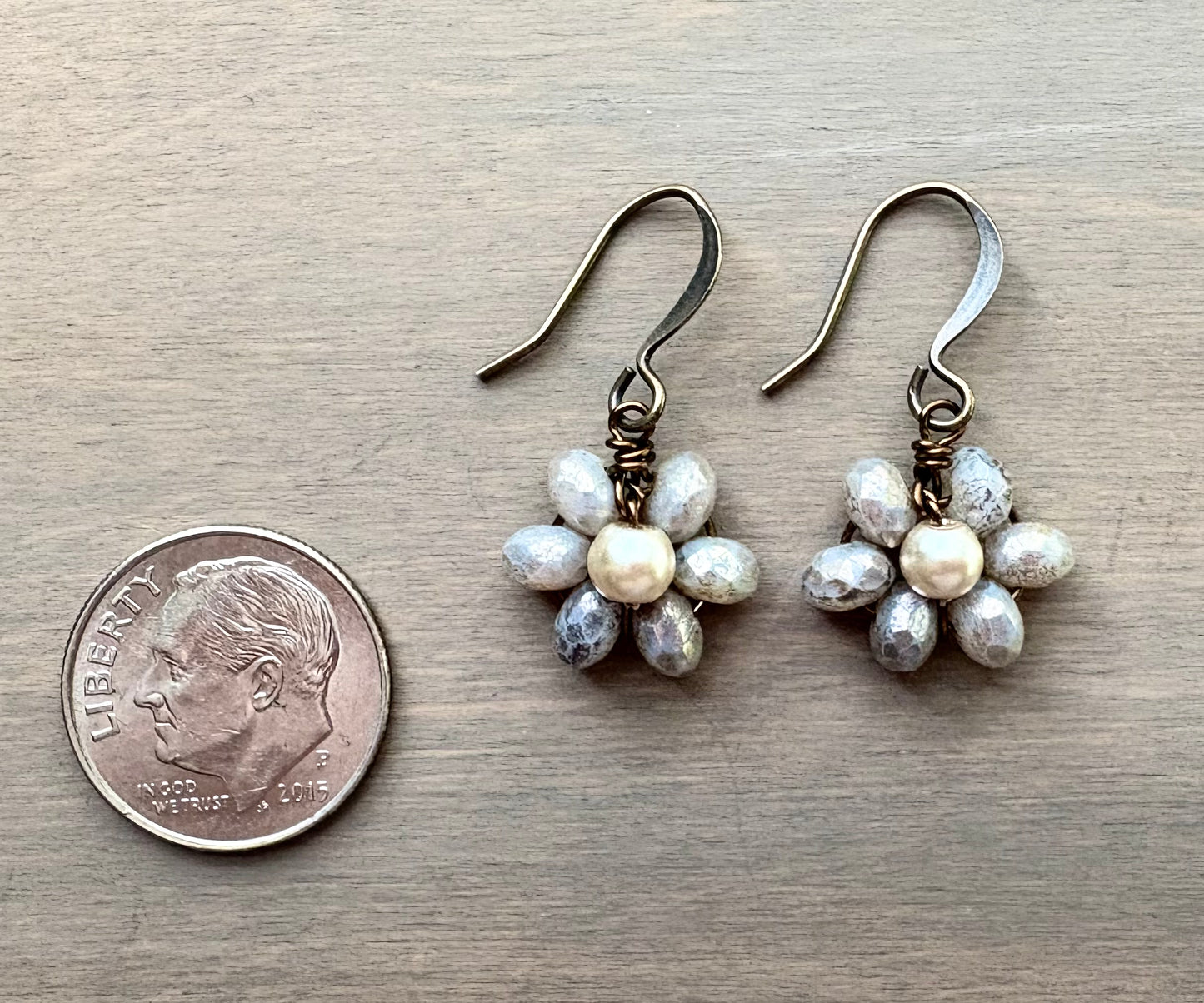 Beach Bloom Earrings In Silver Opal (only 2 left)