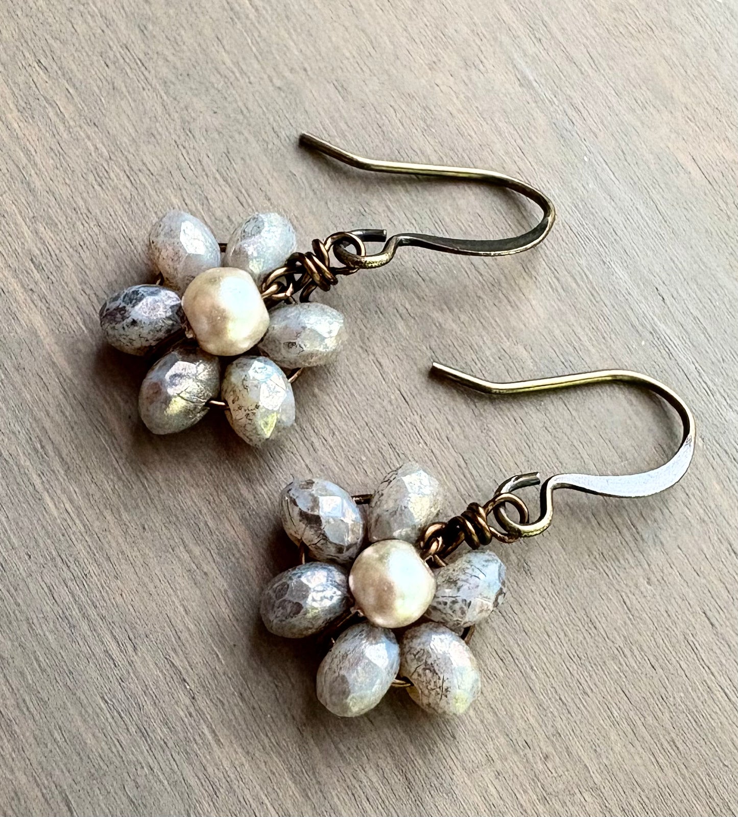 Beach Bloom Earrings In Silver Opal (only 2 left)