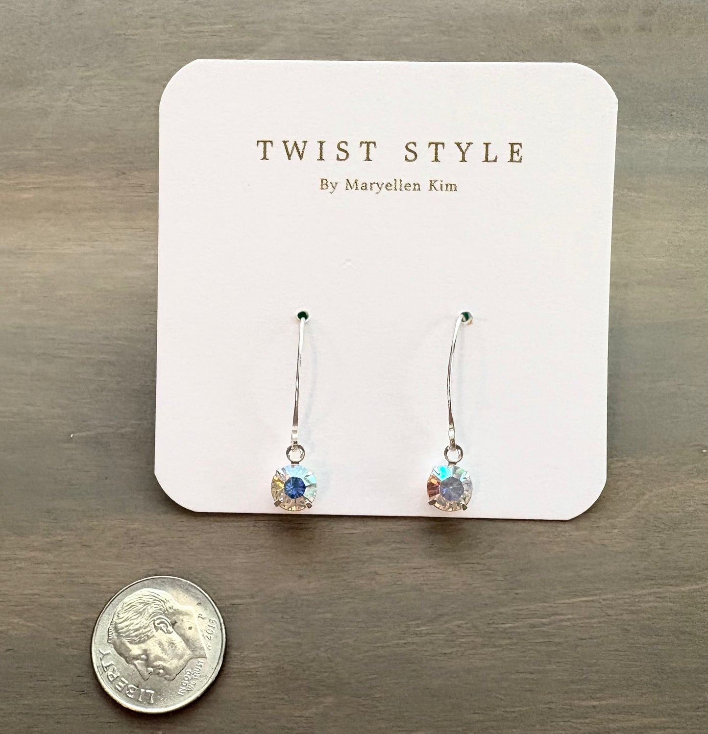 Sterling Silver Swarovski Sparkle Drop Earrings