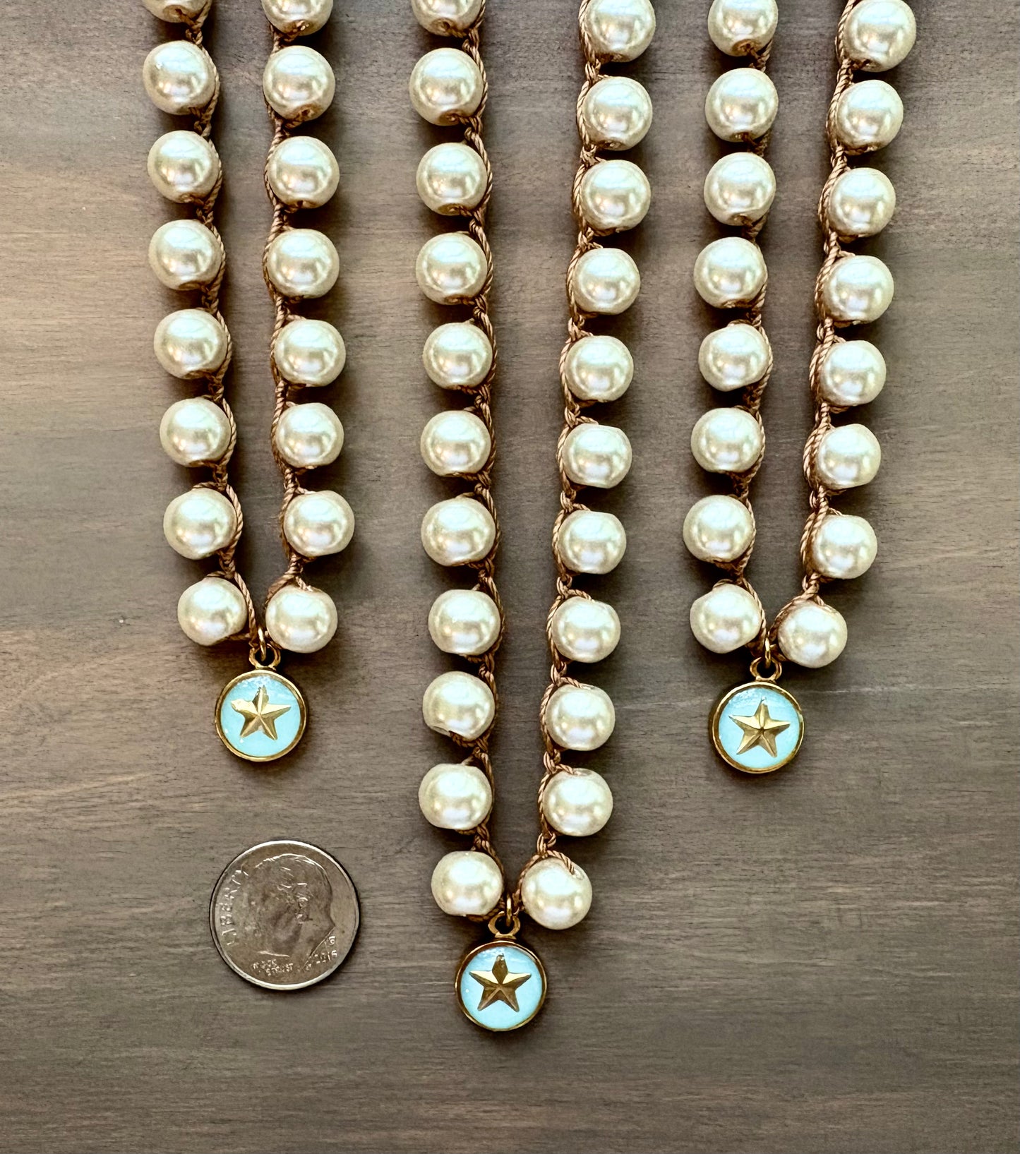 Glass Pearl Morning Star Necklace To Help You Find Your Way