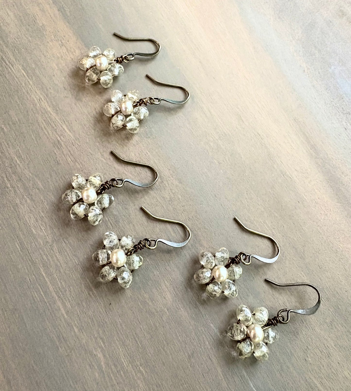Beach Bloom Earrings In Opal