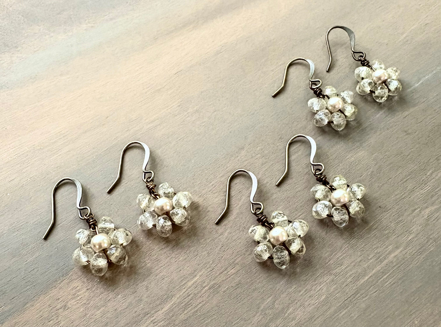 Beach Bloom Earrings In Opal