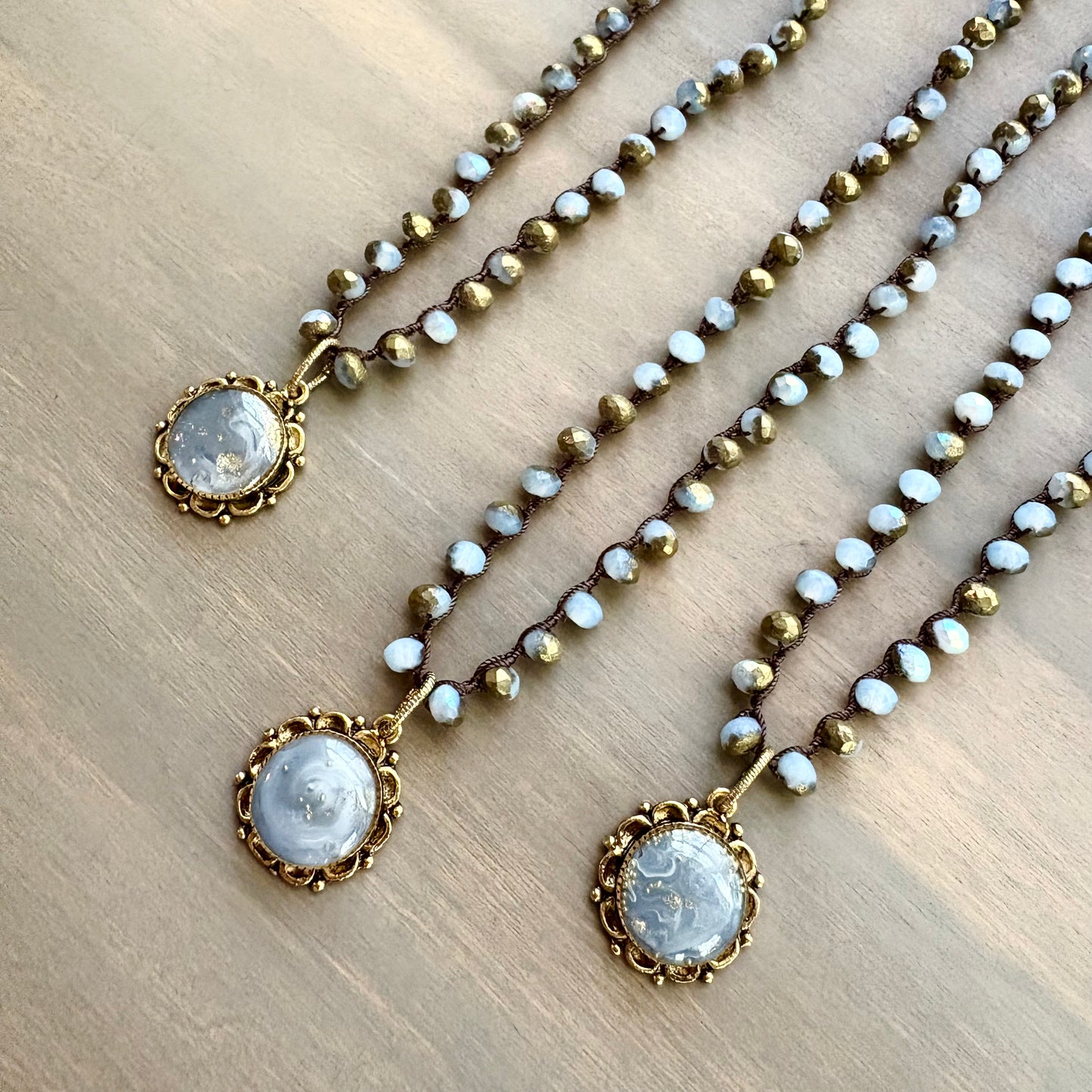 Cornflower Fairytale Handmade Portal Pendant Necklace