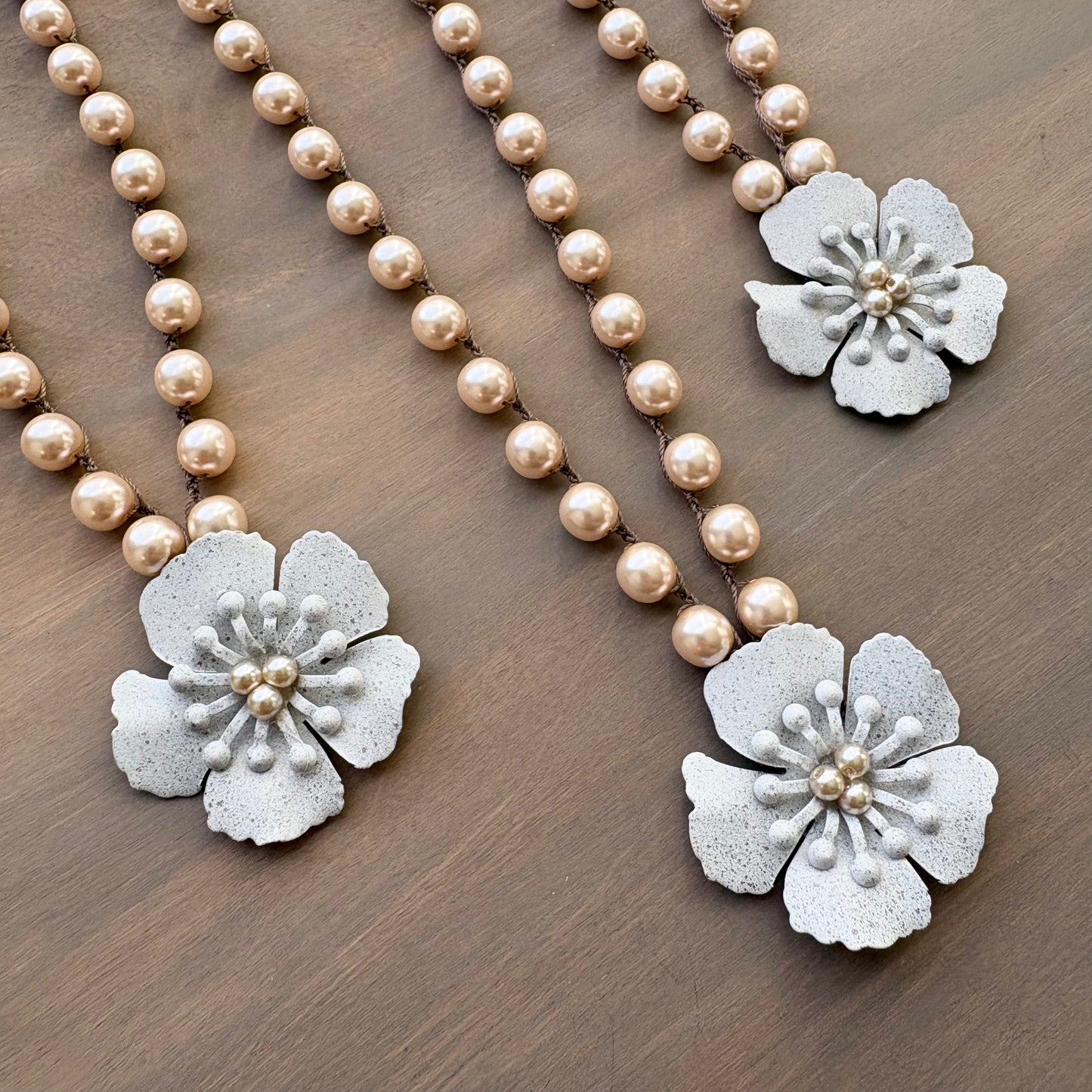 Garden Flower Handpainted Necklace - Small Batch