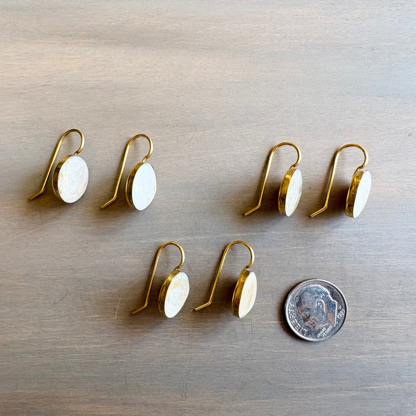 Pearly Seashell Earrings