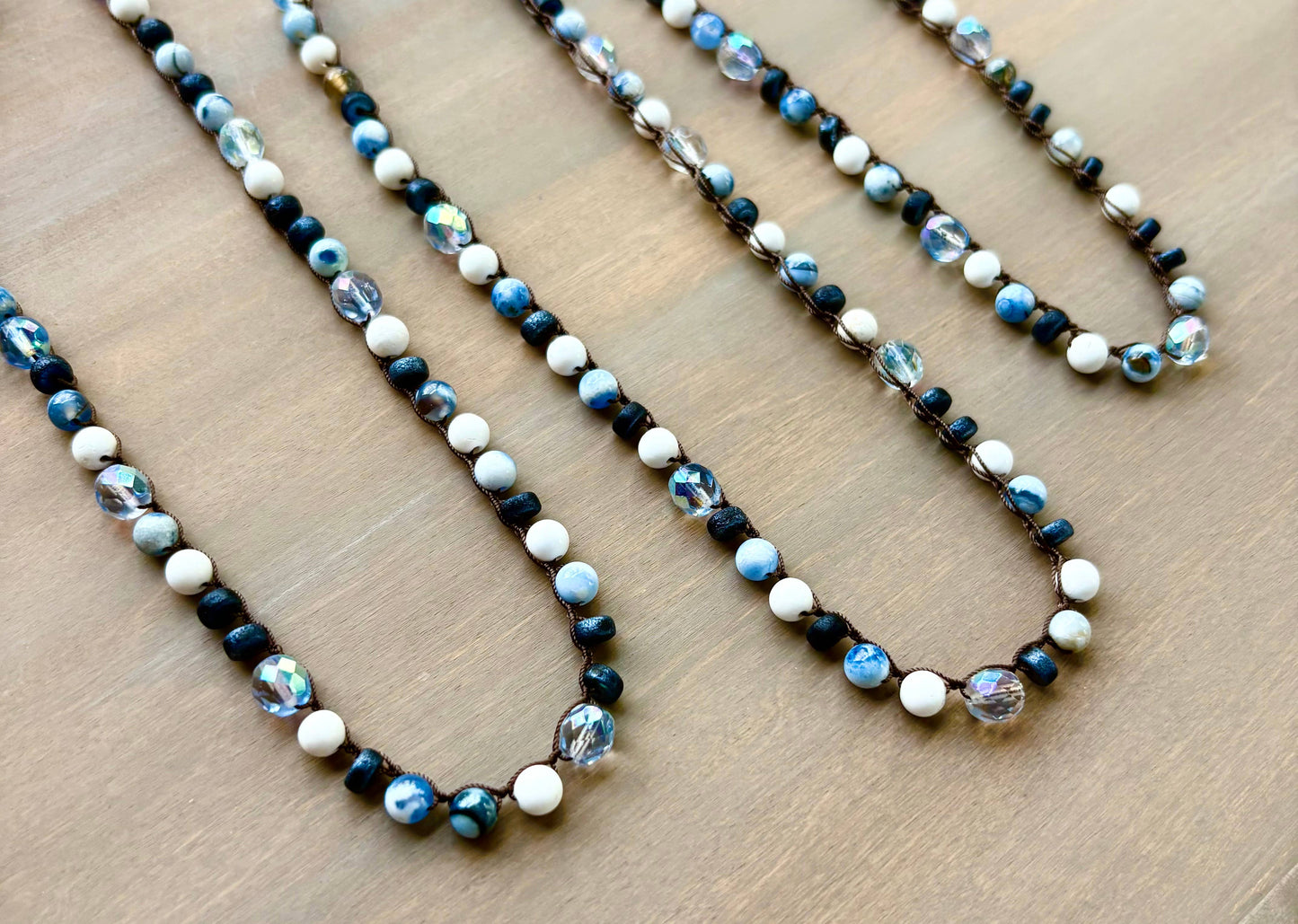 Colorado Skies And Rocky Mountain Blues, Stone Necklace