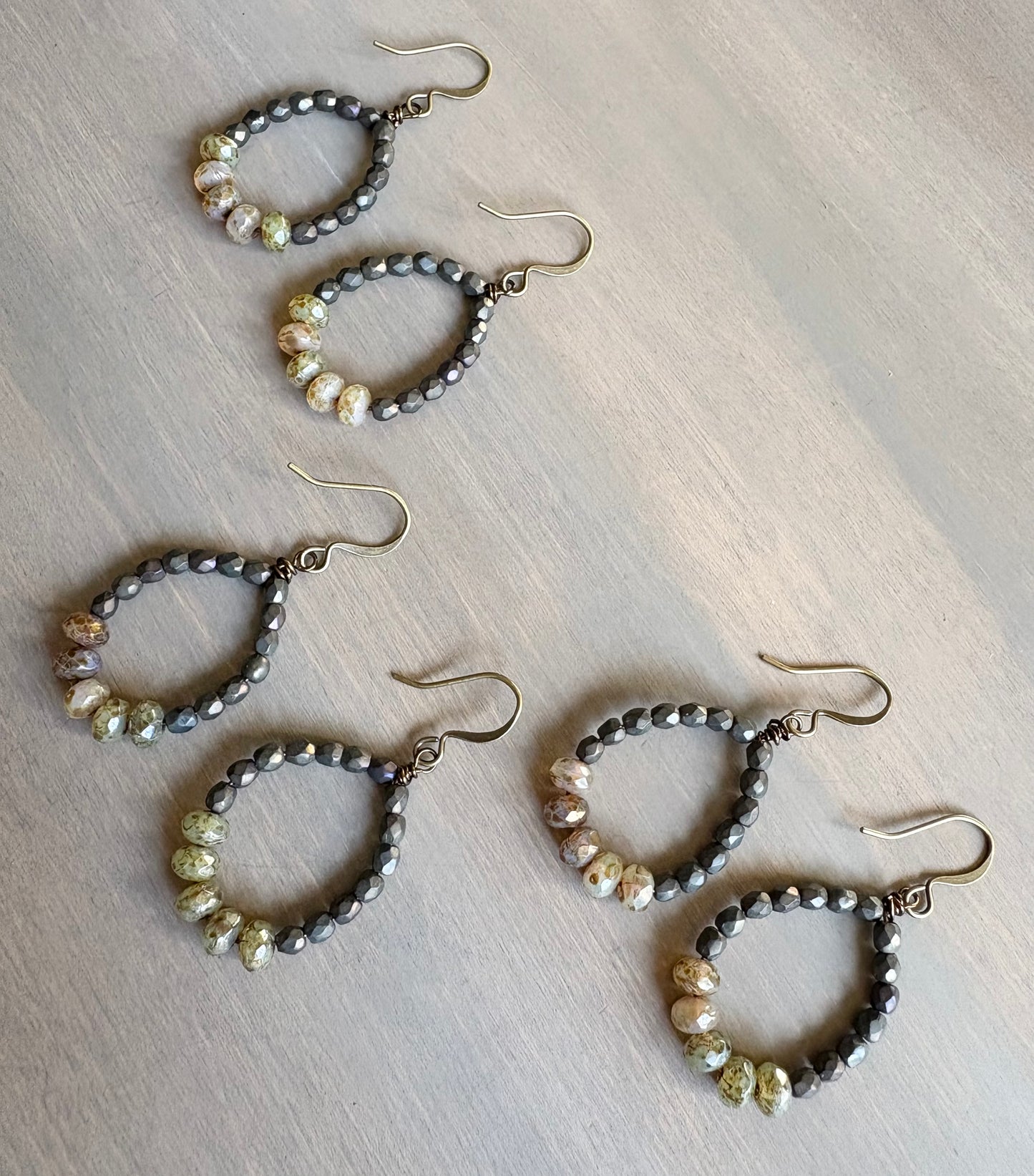 Crystal Color Block Earrings