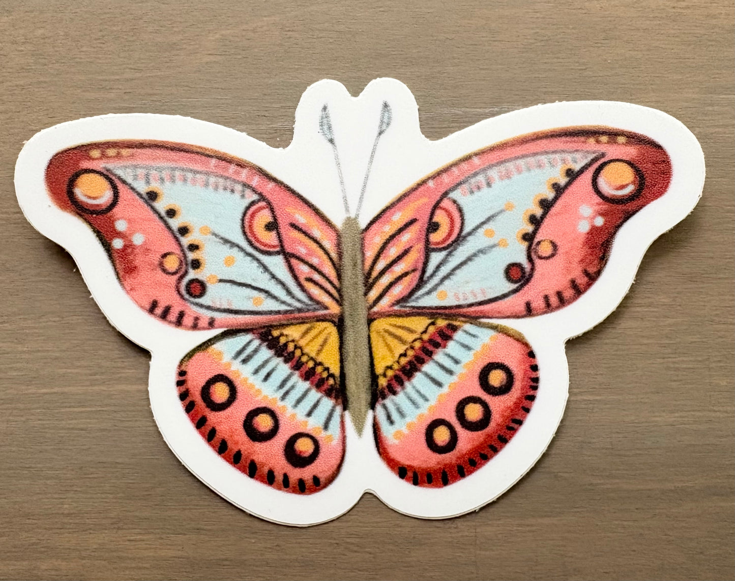 Southwestern Butterfly Waterproof Sticker