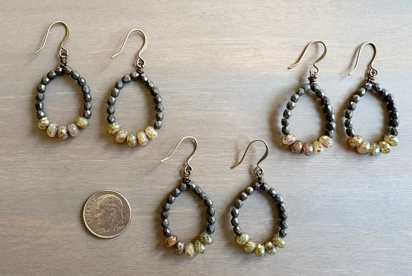 Crystal Color Block Earrings
