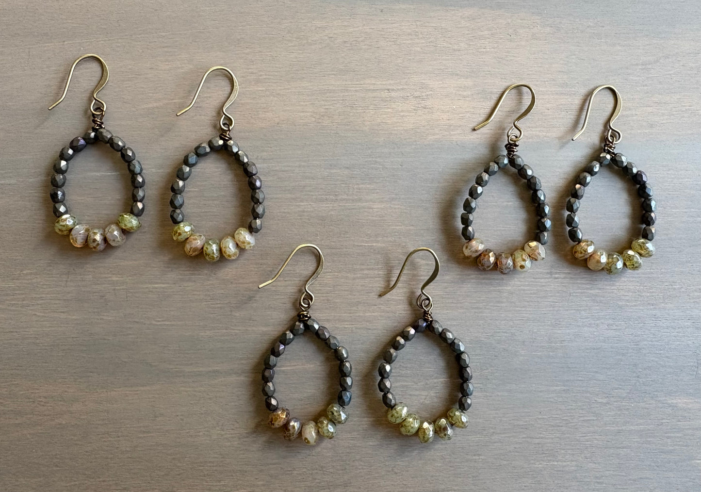 Crystal Color Block Earrings