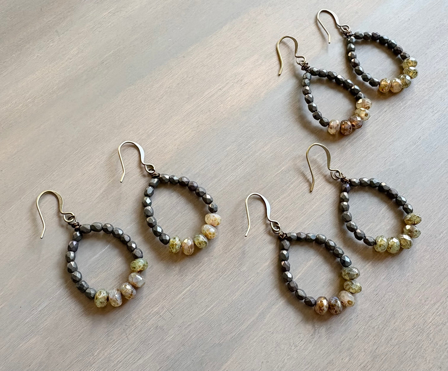Crystal Color Block Earrings