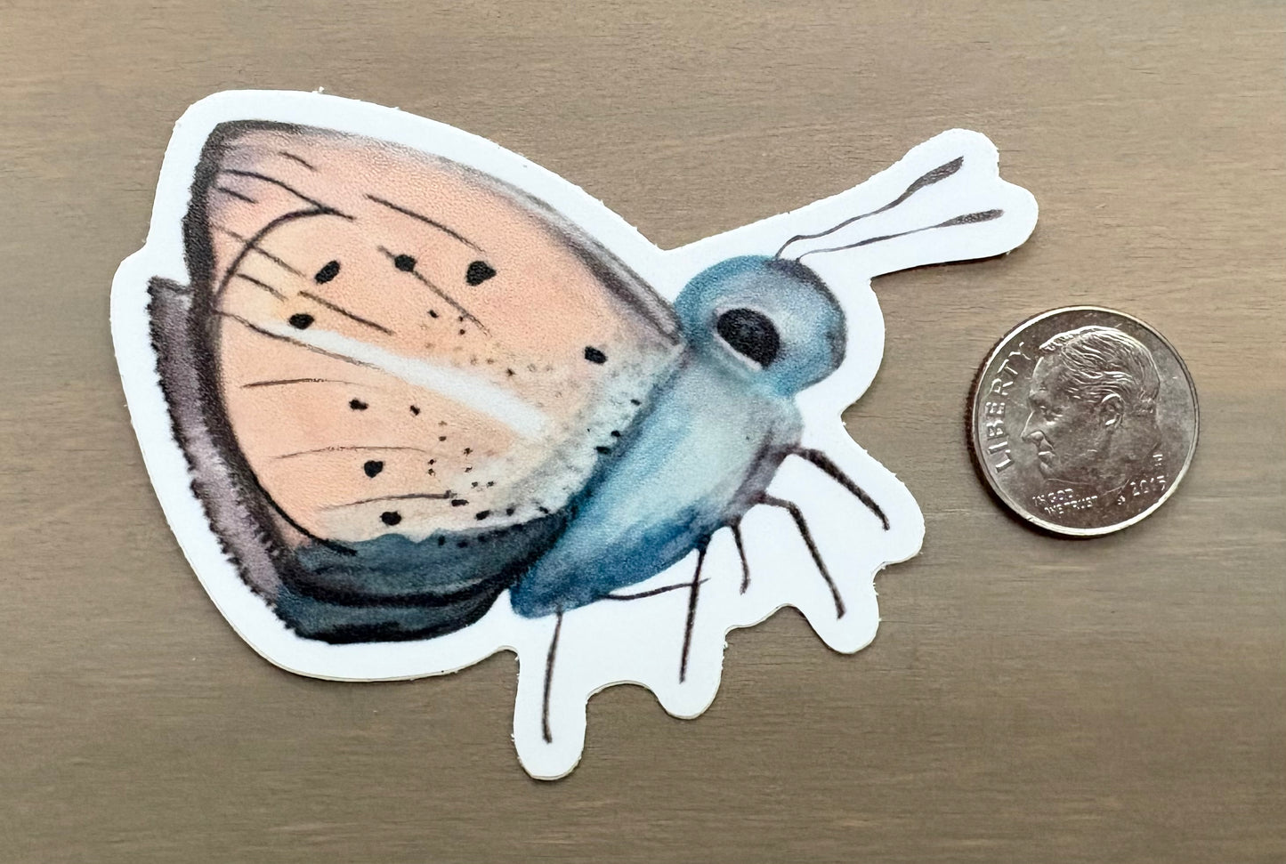 Sweet Baby Moth Waterproof Sticker