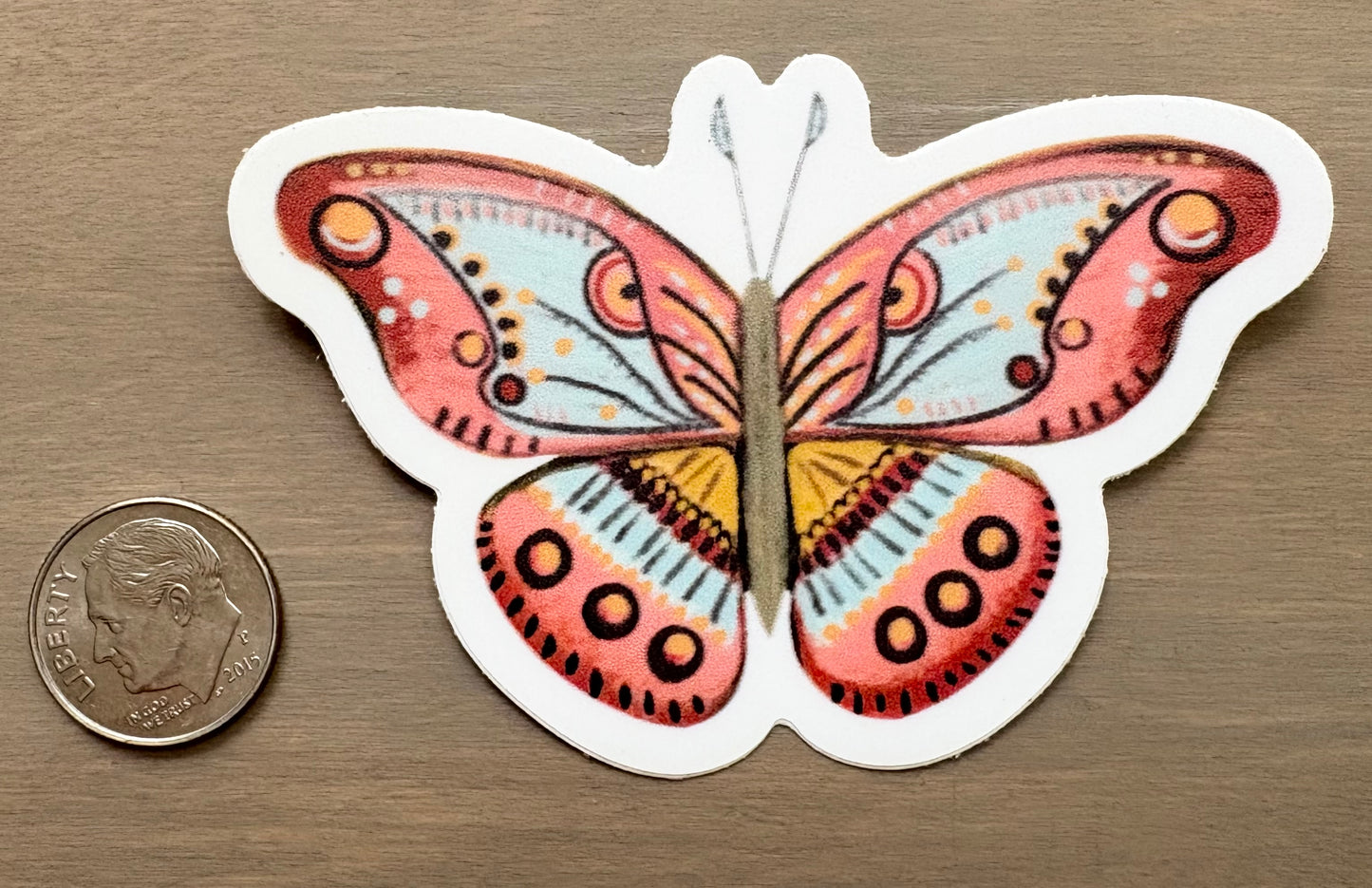Southwestern Butterfly Waterproof Sticker