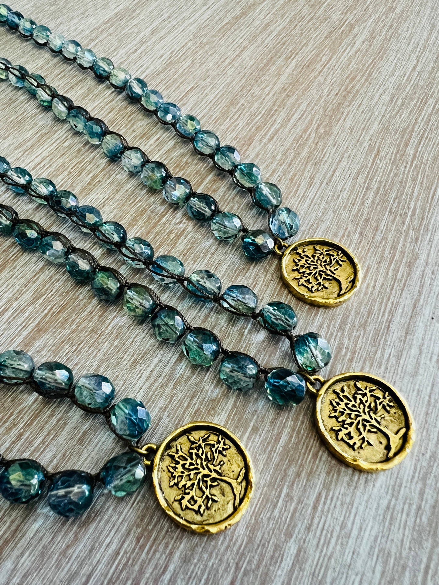 Tree of Life Crocheted Necklace For Wisdom And Protection