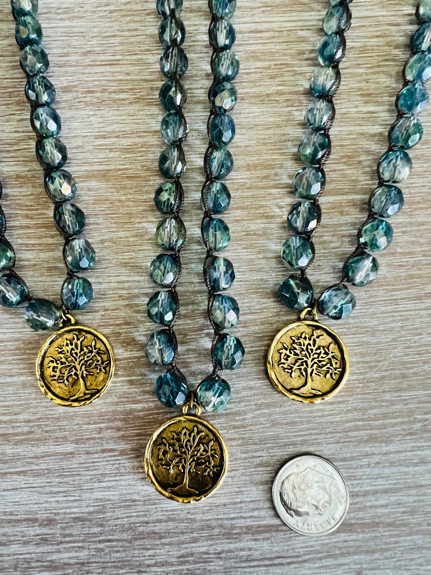 Tree of Life Crocheted Necklace For Wisdom And Protection