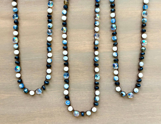 Colorado Skies And Rocky Mountain Blues, Stone Necklace