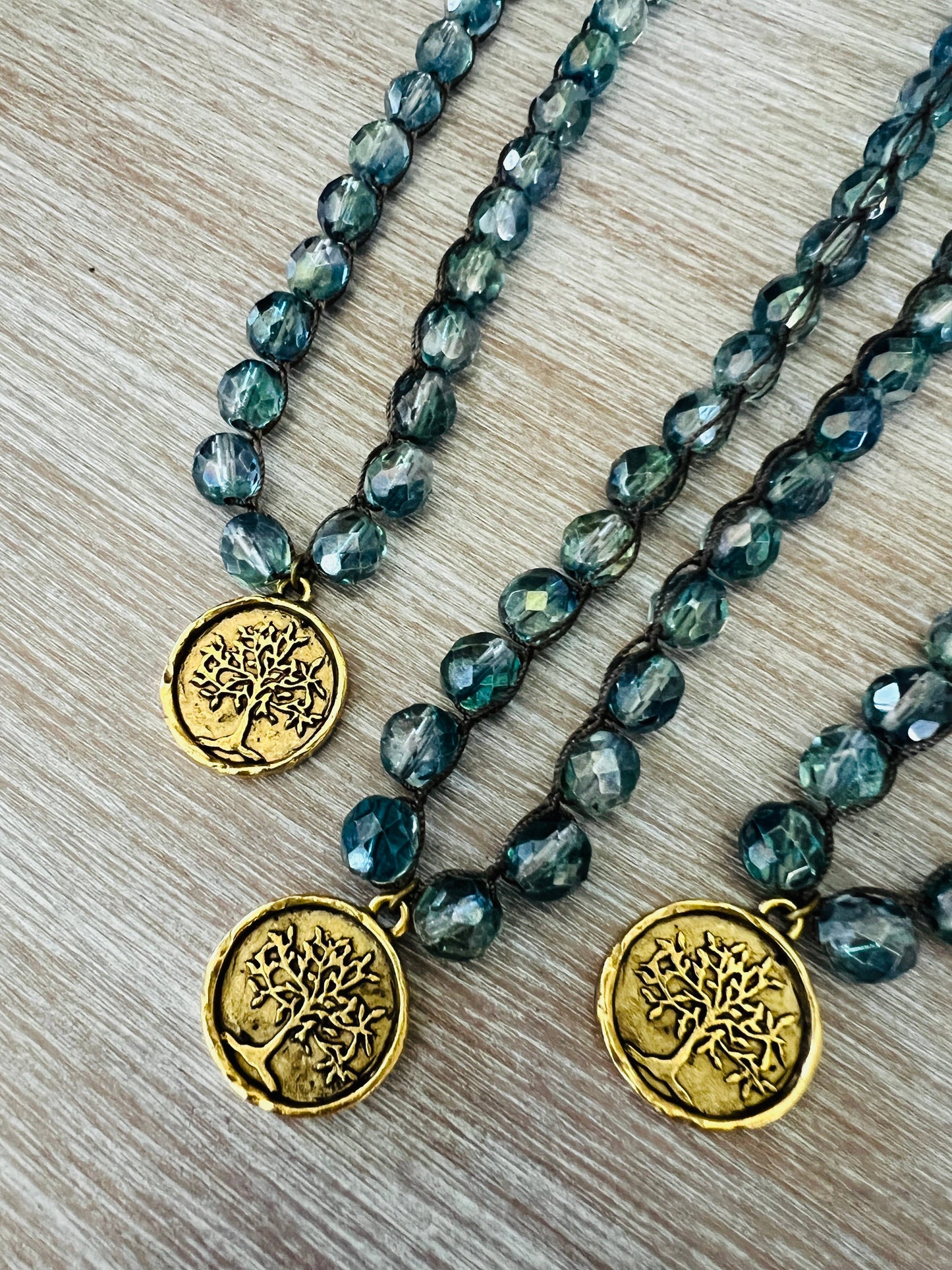 Tree of Life Crocheted Necklace For Wisdom And Protection