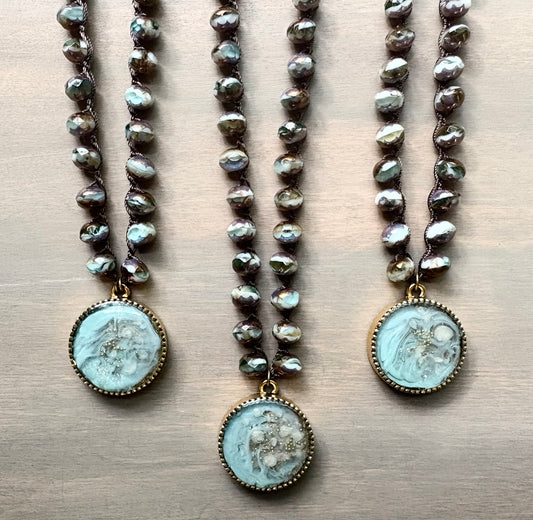 Shorebreak Bubbles Handmade Portal Necklace