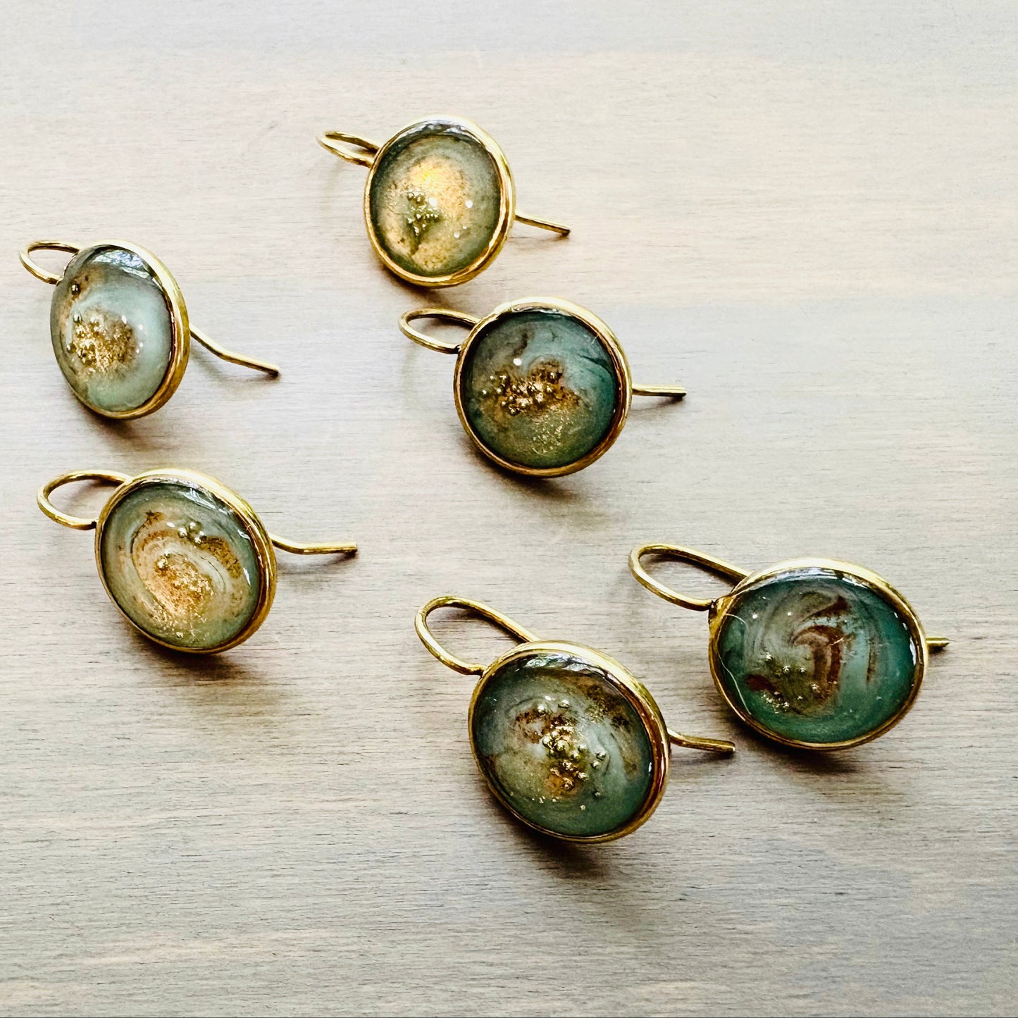 Seafoam Bubbles  Portal Earrings