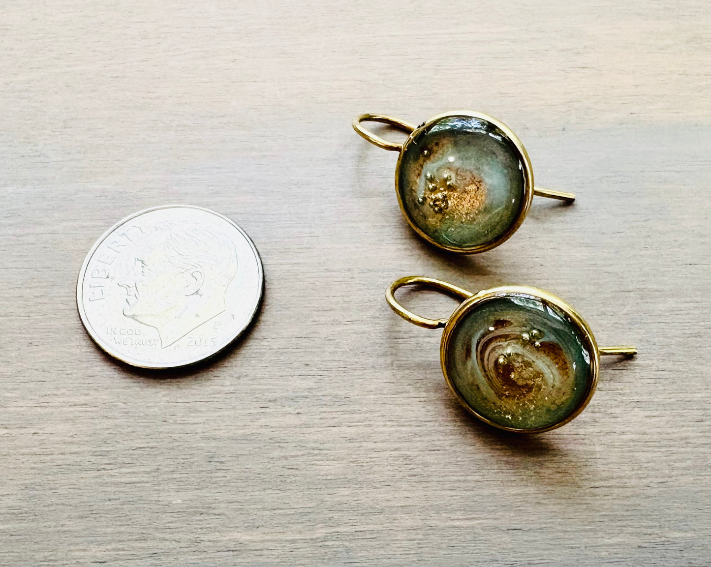 Seafoam Bubbles  Portal Earrings