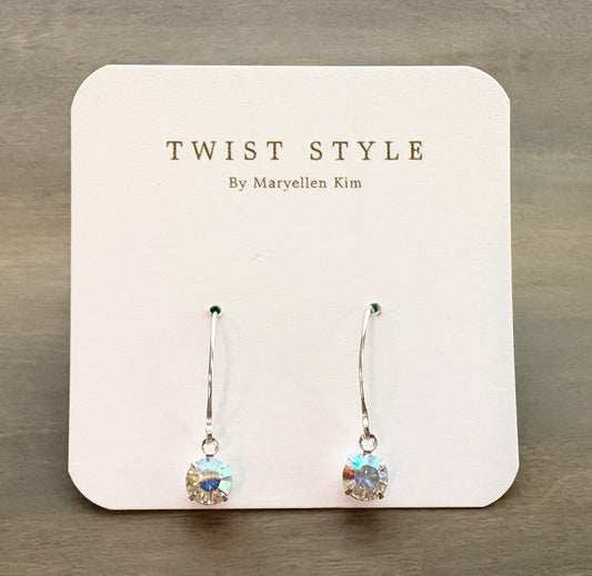 Sterling Silver Swarovski Sparkle Drop Earrings