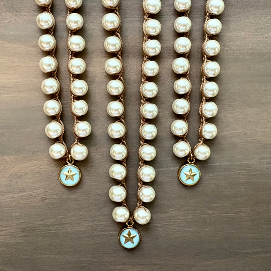 Glass Pearl Morning Star Necklace To Help You Find Your Way