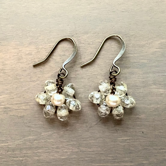 Beach Bloom Earrings In Opal