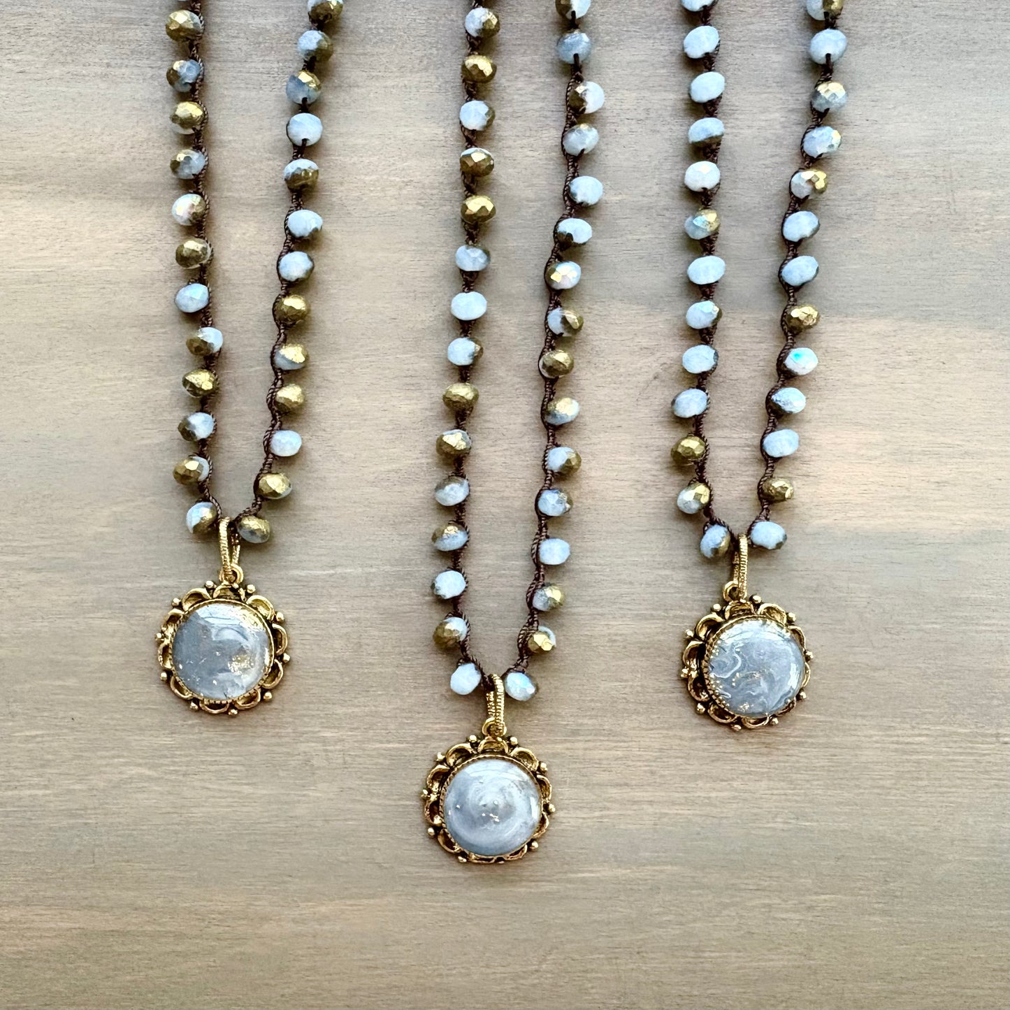 Cornflower Fairytale Handmade Portal Pendant Necklace