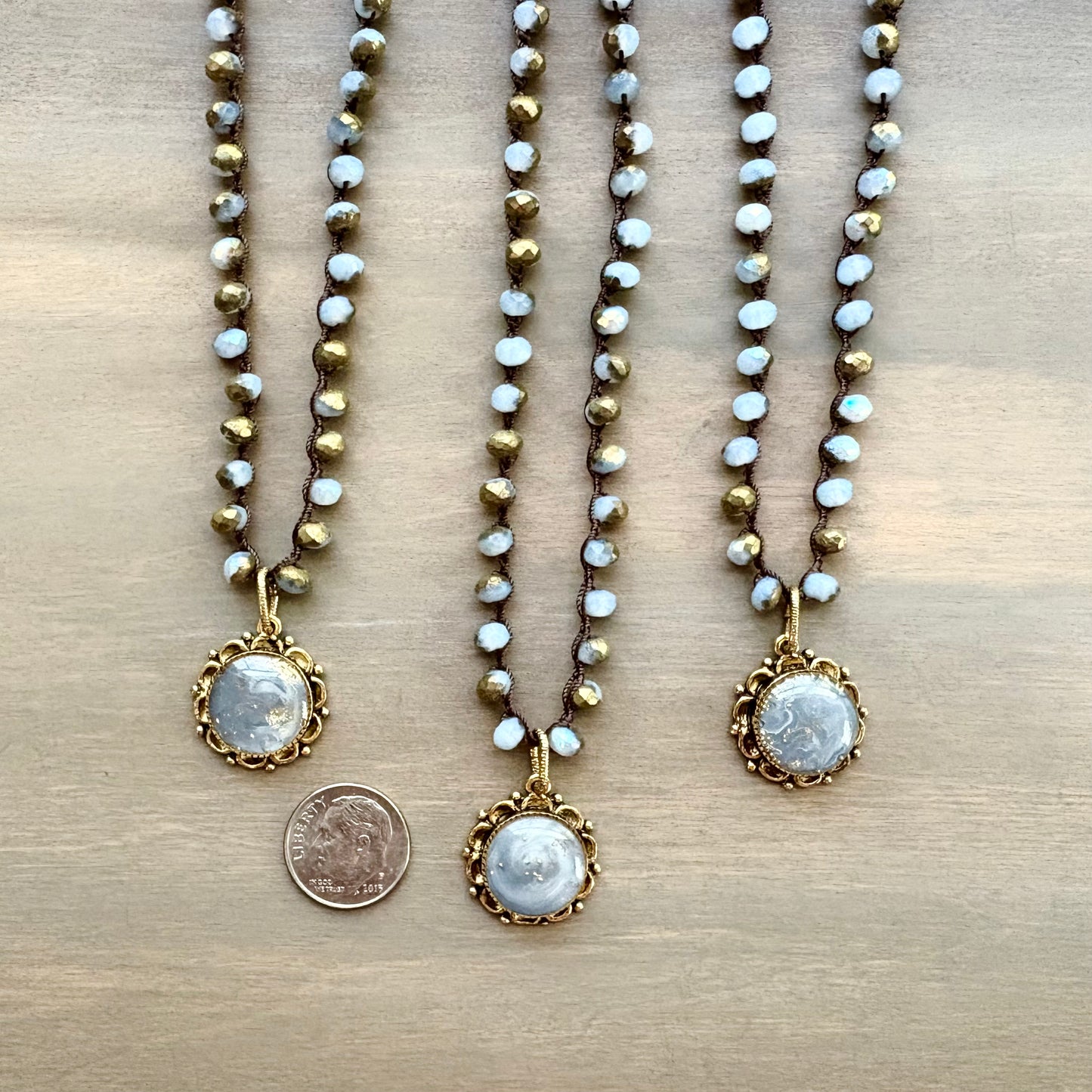 Cornflower Fairytale Handmade Portal Pendant Necklace