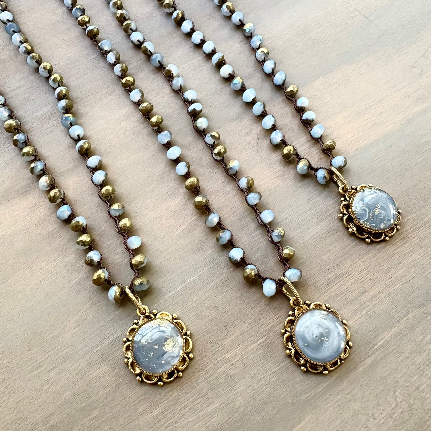 Cornflower Fairytale Handmade Portal Pendant Necklace