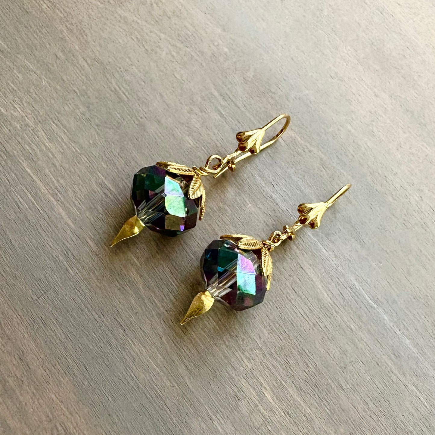 Sapphire Crystal Drop Earrings