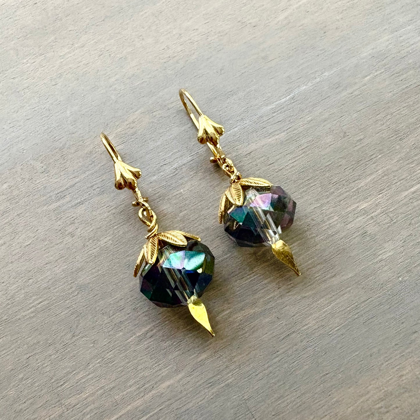 Sapphire Crystal Drop Earrings