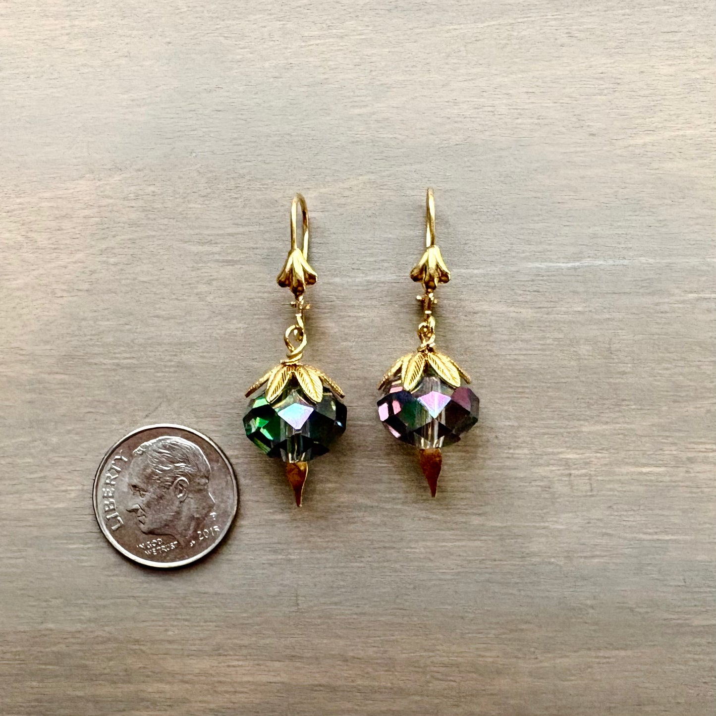 Sapphire Crystal Drop Earrings