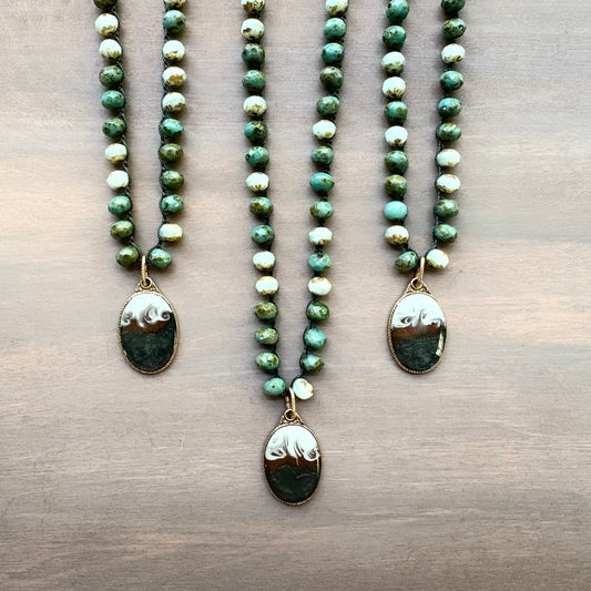 In the Woods Forest Green Portal Necklace