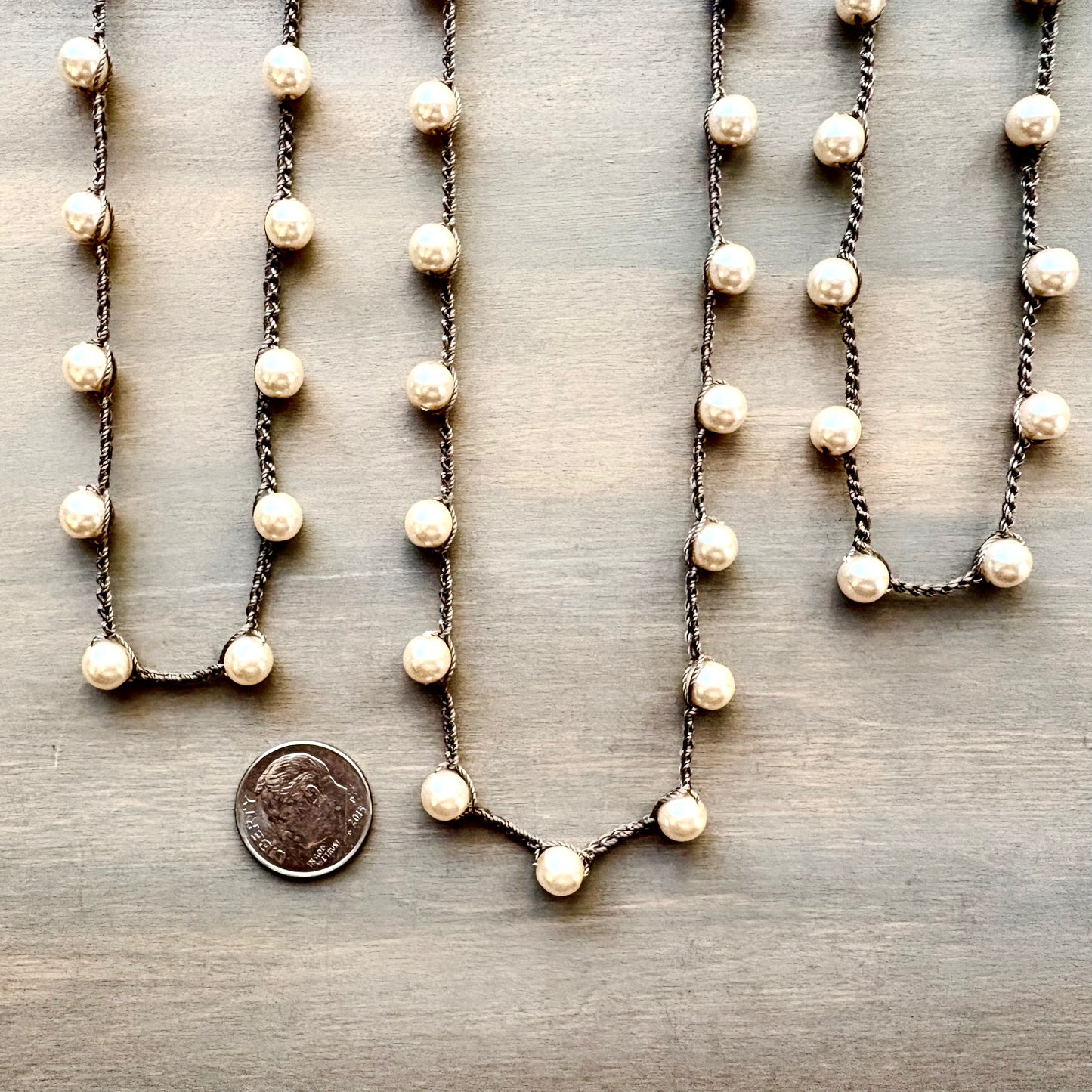 Handcrafted Glass Pearl Layering Necklace