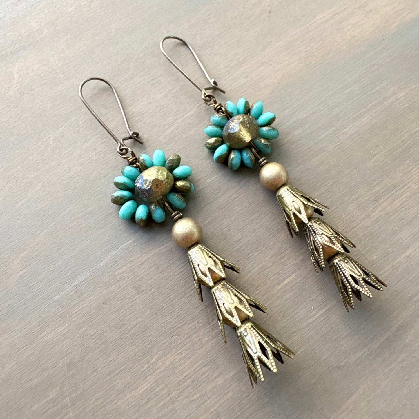 Beach Tassel Flowy Seaside Earrings