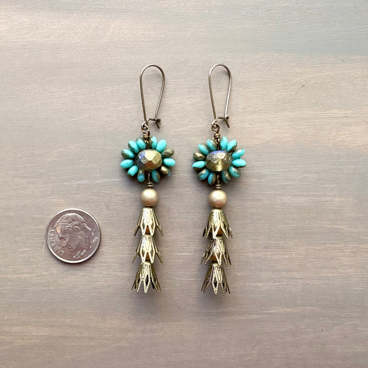 Beach Tassel Flowy Seaside Earrings