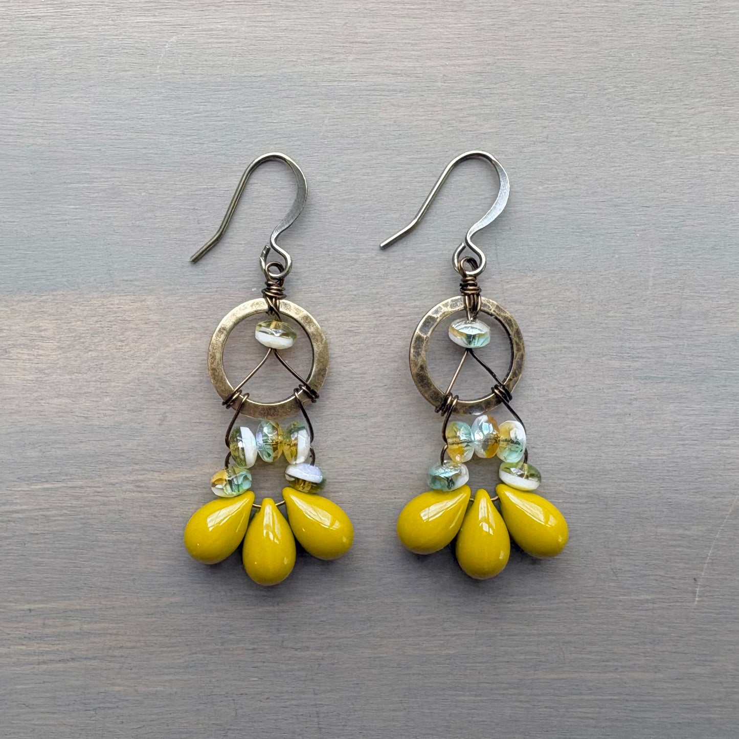 Shades Of Spring Dream Catcher Drop Earrings