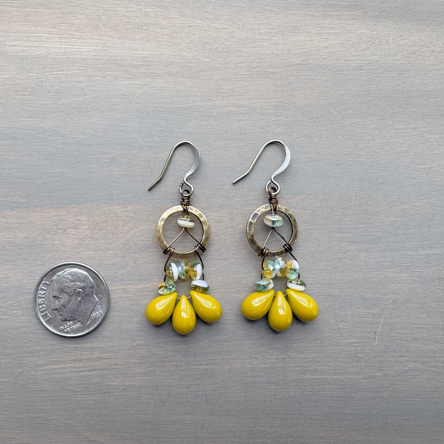 Shades Of Spring Dream Catcher Drop Earrings