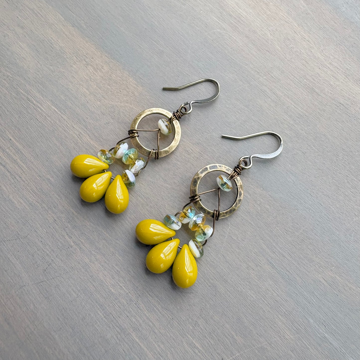 Shades Of Spring Dream Catcher Drop Earrings