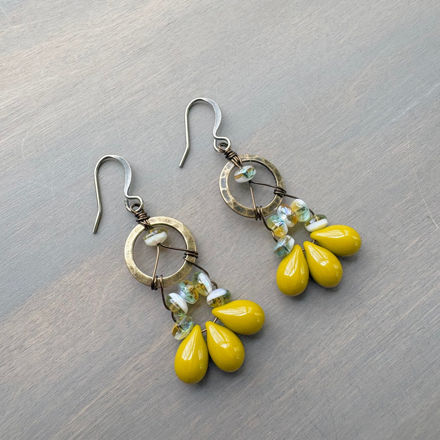 Shades Of Spring Dream Catcher Drop Earrings