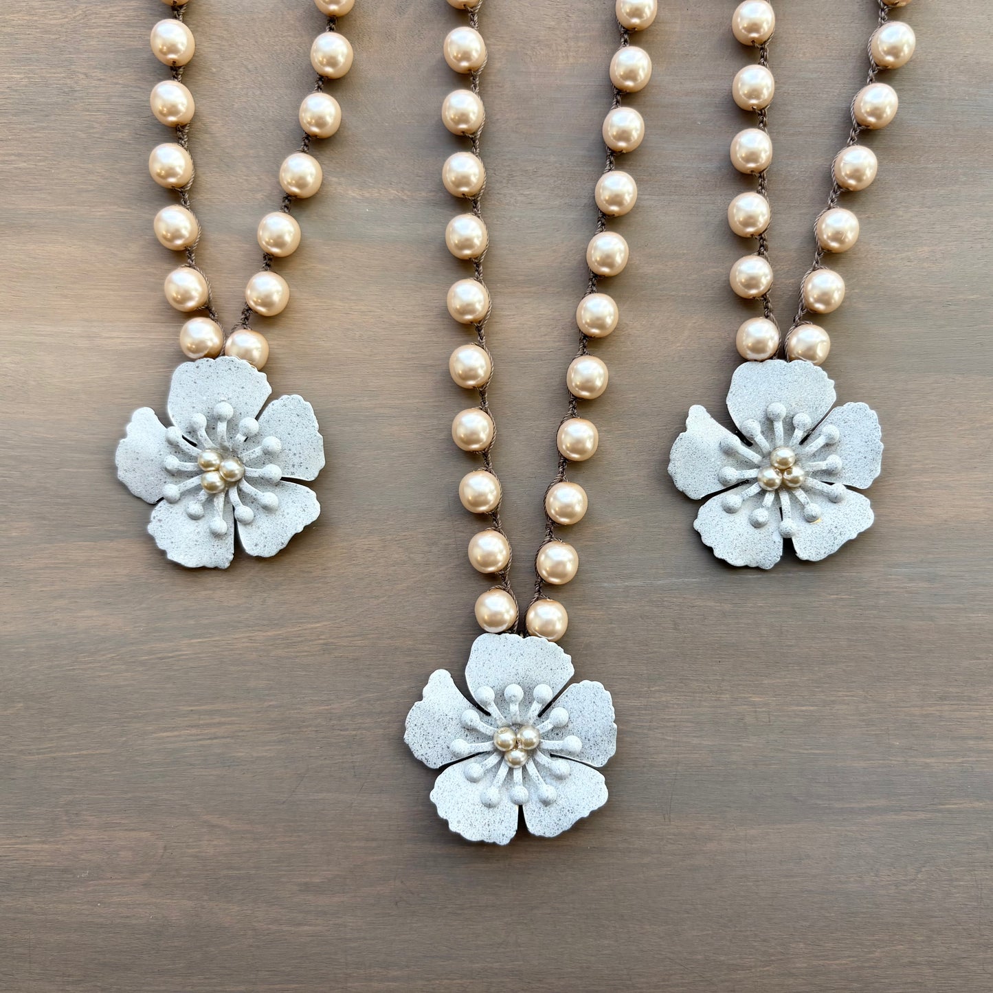 Garden Flower Handpainted Necklace - Small Batch