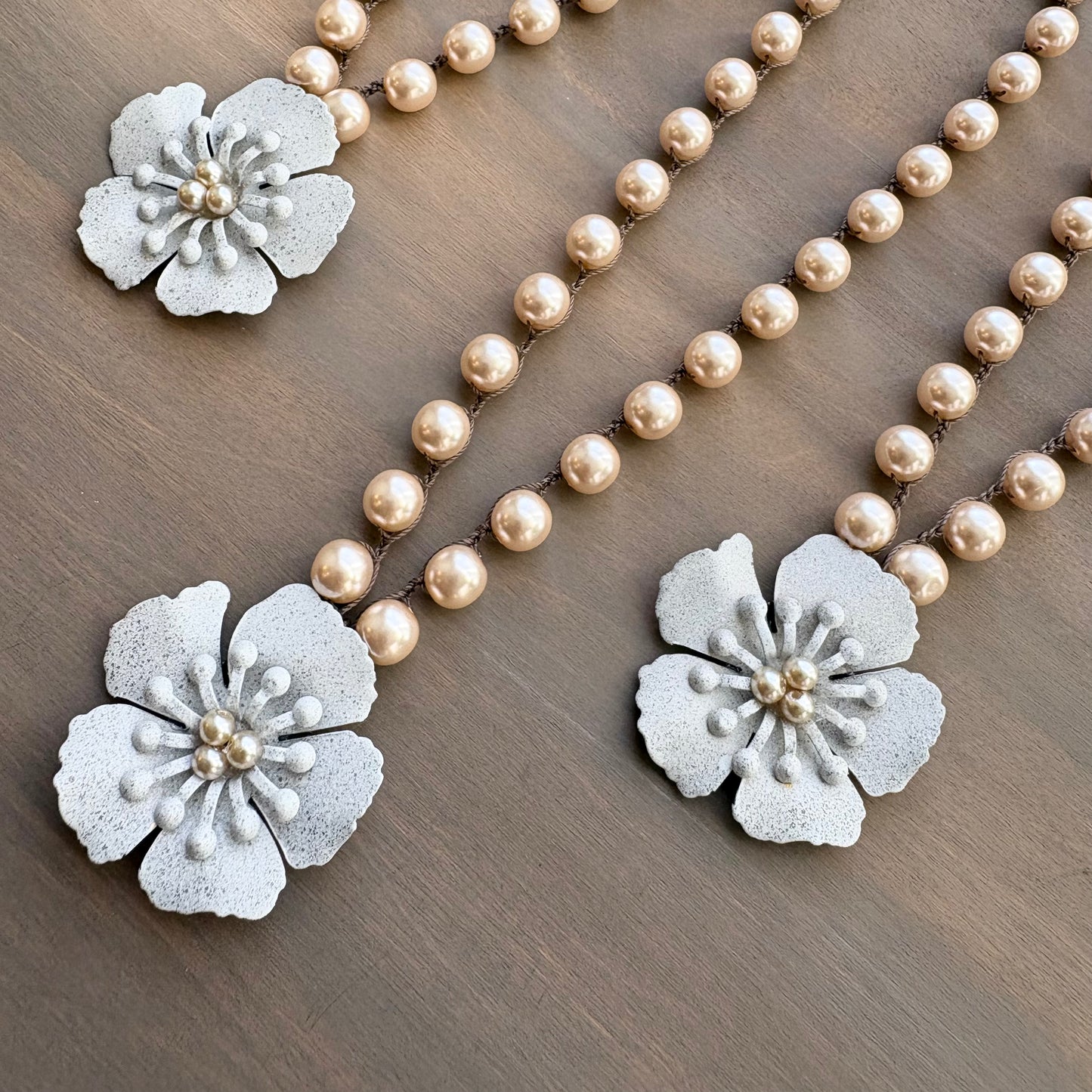 Garden Flower Handpainted Necklace - Small Batch