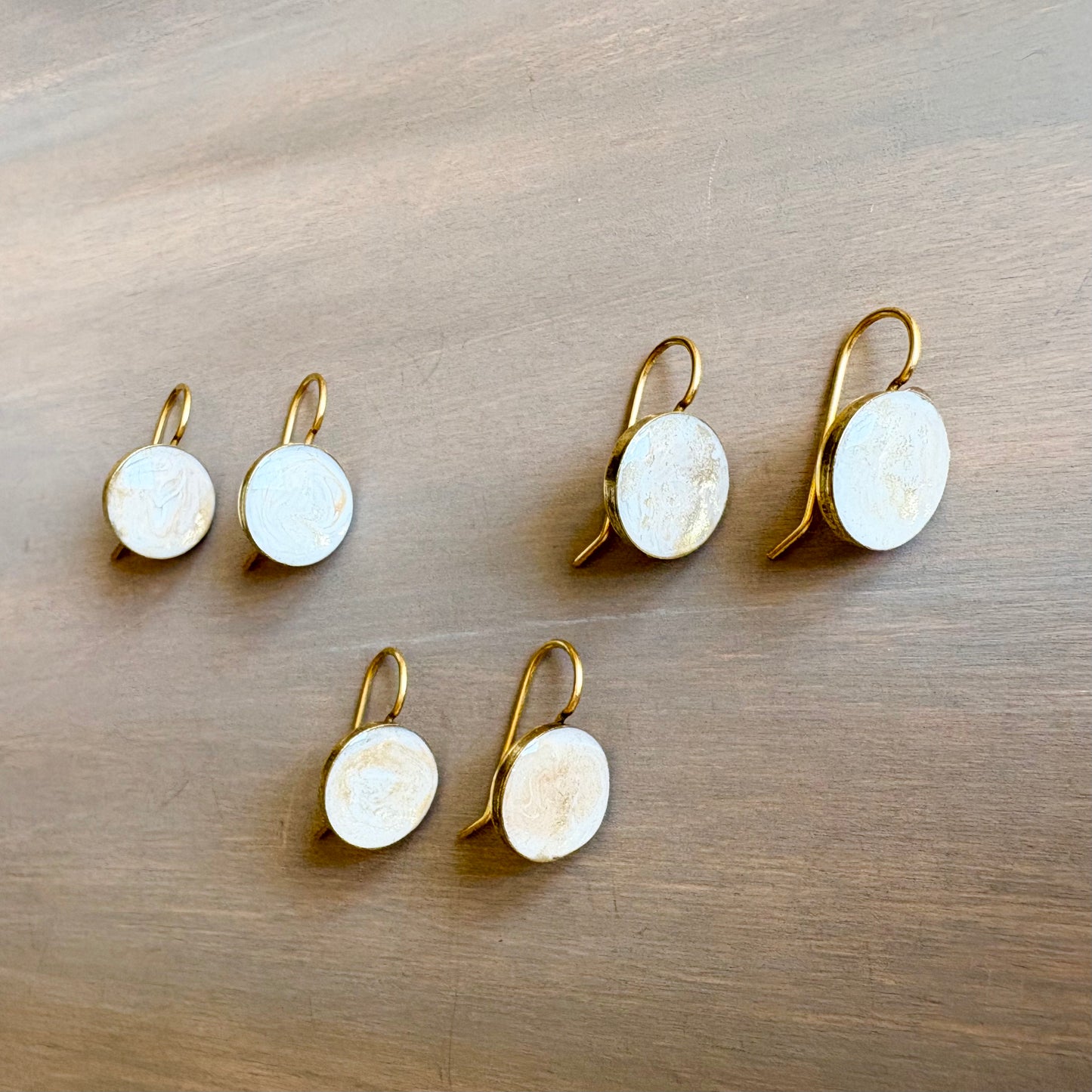 Pearly Seashell Earrings