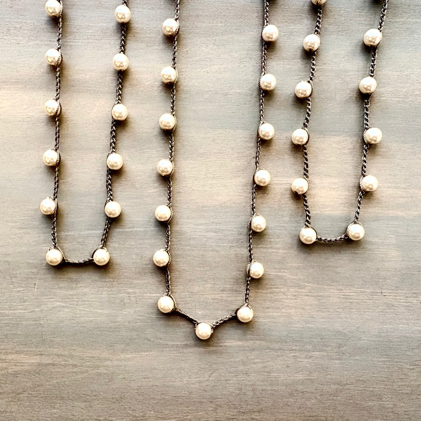 Handcrafted Glass Pearl Layering Necklace